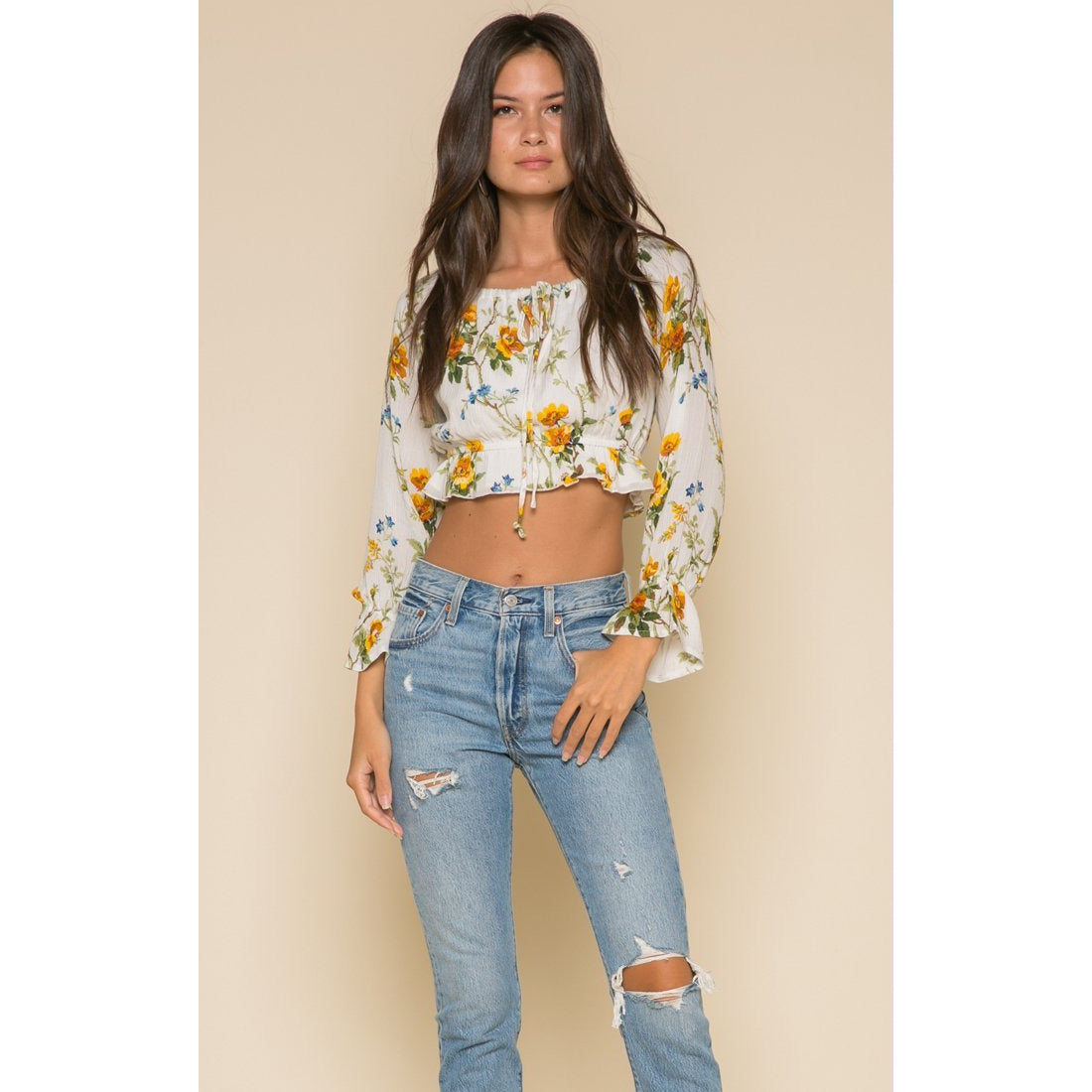 Buttercup Fields Crop Top